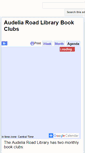 Mobile Screenshot of bookclubs.audelialibraryfriends.org